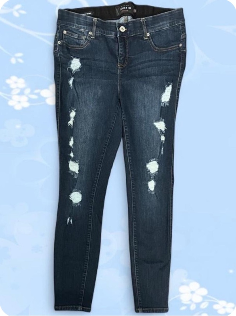 torrid 14r plus size Dark Blue High-Rise Slim Jeans